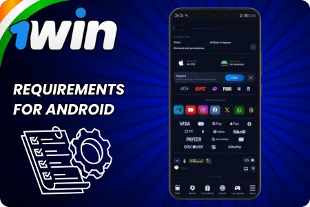 1Win App System Requirements for Android 